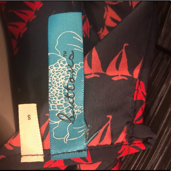 Navy blue and red dress - Picture 4 of 6